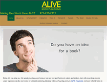 Tablet Screenshot of alivebookpublishing.com